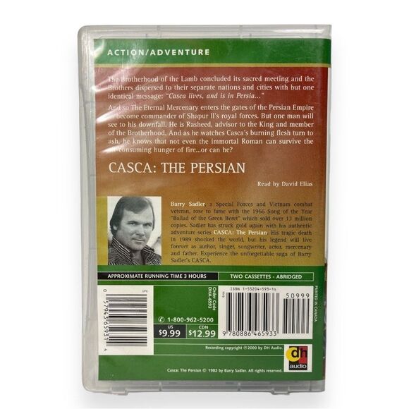 CASCA Abridged by Barry Sadler Audio Book Cassette Tape 2000 Novel Lot of 3 New - Picture 4 of 10